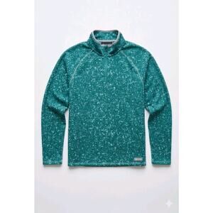 Under Armour UA Turbofleece 1/4 Zip Pullover Mens Medium Green Tourmaline Teal